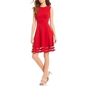 Calvin Klein red dress size 6 NWT